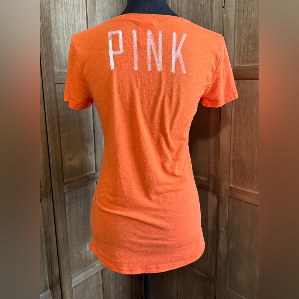 PINK Victoria's Secret Orange SF Giants Short Sleeve Tee - Picture 2 of 3